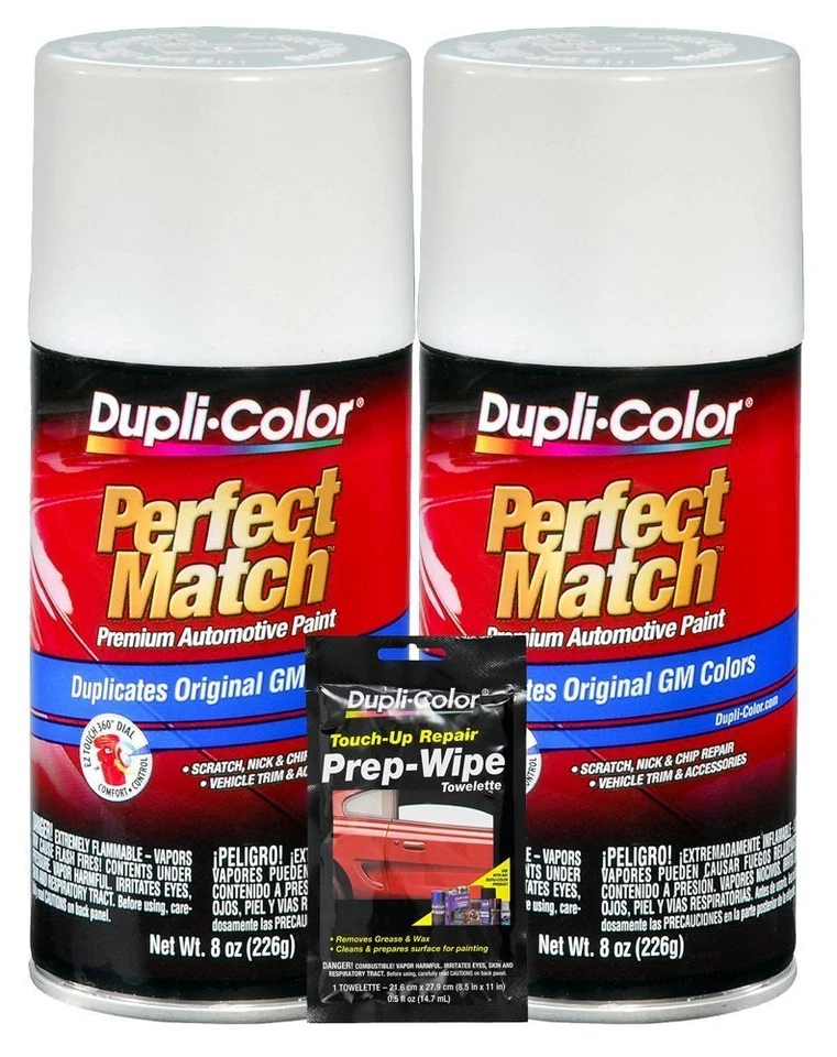 Dupli-Color Olympic White Exact-Match Automotive Paint For GM Vehicles - 8...