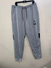 Jordan Michigan Wolverines Football Team Issue Dri-FIT Sweatpants Mens 3XL NEW