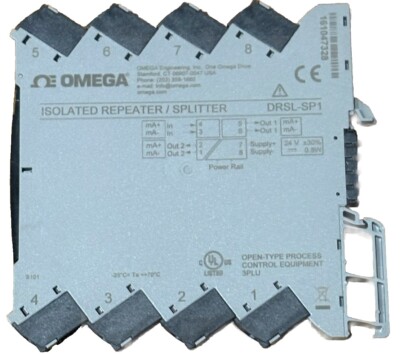 OMEGA DRSL-SP1 DIN Rail Isolated Repeater/splitter Current Signals, 2 Channels