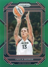 2023 Panini Prizm WNBA CAYLA GEORGE #58 GREEN PRIZM ACES