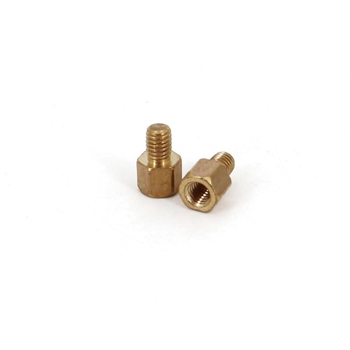 100 pz ottone M3 x 4+4 mm maschio - femmina vite esagonale scheda PCB distanziatore stagnante - Foto 3 di 4