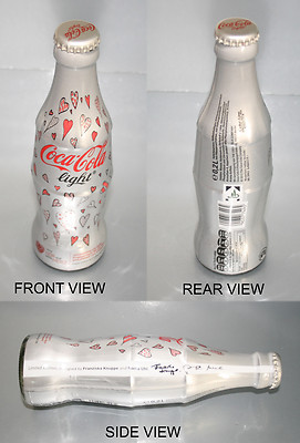 COCA COLA LIGHT 0,2l GLAS with FOIL - GERMANY WELTHERZTAG 29.09.12 LIMITED * TOP