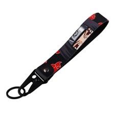 Naruto Anime Itachi Akatsuki Red Cloud Lanyard Wrist Strap Hook Key Tag Keychain