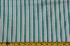 By 1/2 Yd, 58" Wide, Green  Off-White Striped Quilt Cotton, P2852