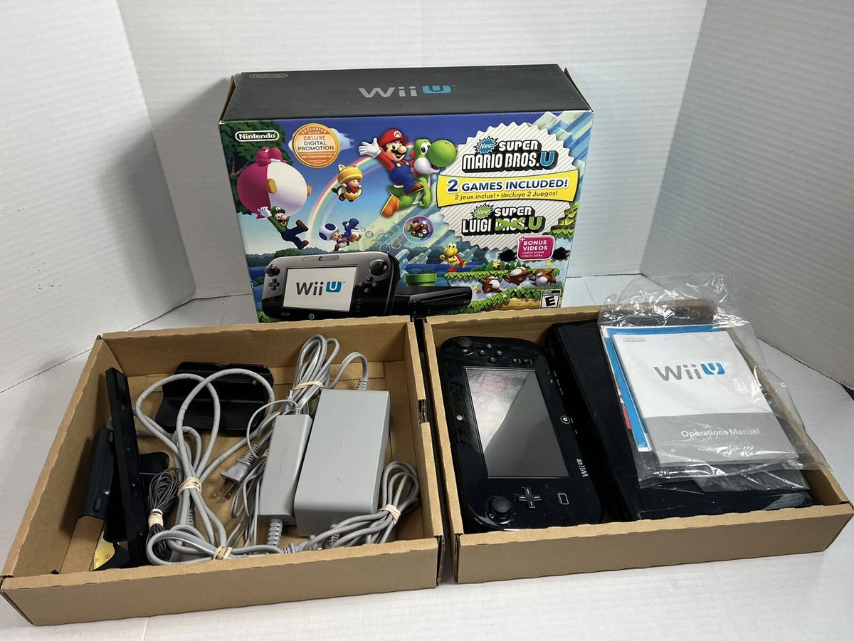 Nintendo Wii U Console - 32GB Black Deluxe Set 