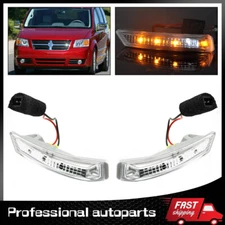 Pair For Grand Caravan Town&Country Side Mirror LED Turn signal Light Left&Right