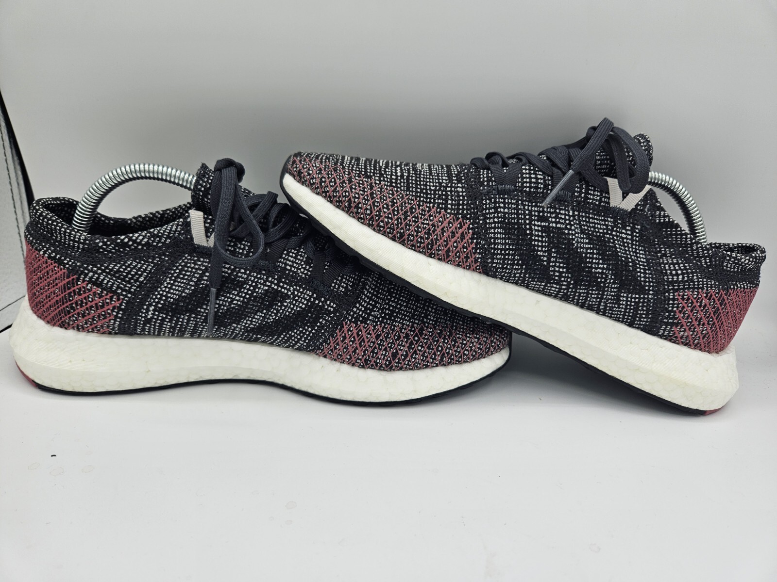 Adidas Womens PureBoost GO B75667 Carbon Maroon Running Shoes Lace Up Size 10 image 2