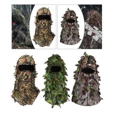 3D Ghillie Kopfbedeckung, Gesicht, Unisex, Kostüm, leichte Tarnmütze