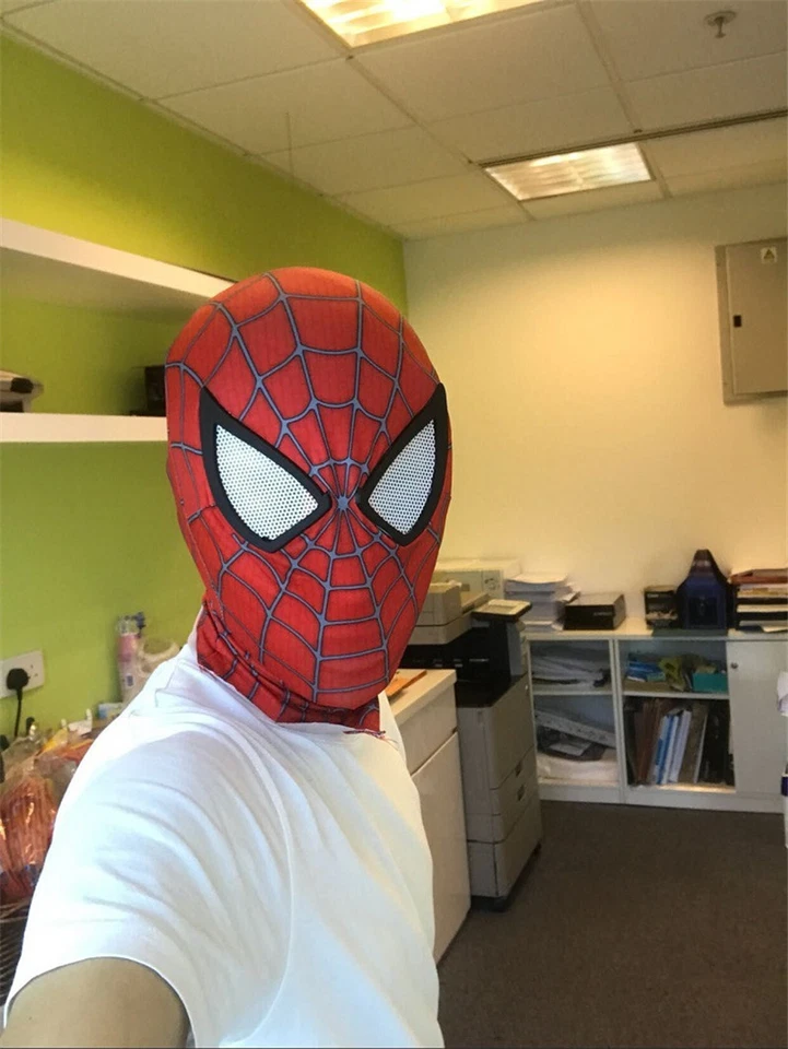 The Amazing Spider-Man 2 Mask Spiderman Halloween Cosplay Costume + Mouth Shell - Image 4 of 4