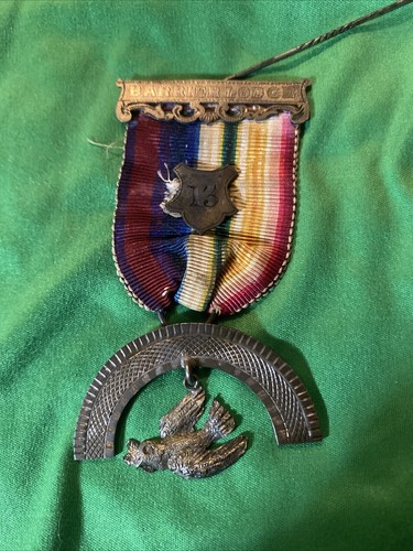 Vintage Royal Ark Mariner Dove Under Rainbow Masonic Jewel..