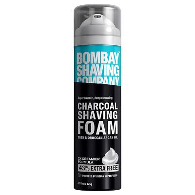 Bombay Shaving Company Charcoal Shaving Foam for Men, 425g (43% Extra)