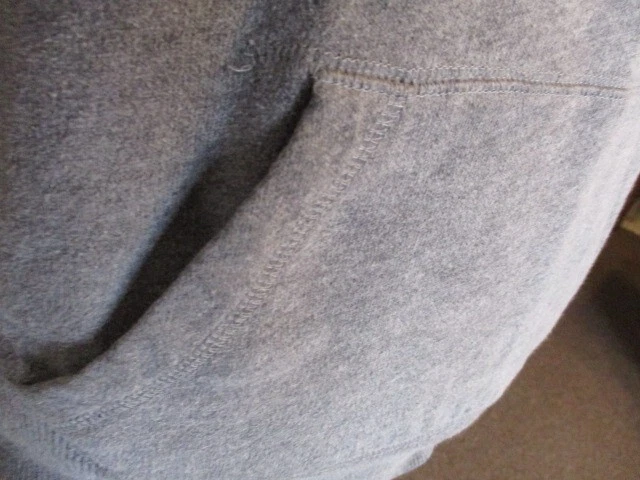 VETEMENTS Victoria's Secret ROSA FAB! Felpa con cappuccio Chicago Bears Pocket grigio S