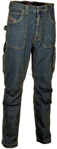 PANTALONE JEANS DENIM DA LAVORO ELASTICIZZATO COFRA BARCELONA | eBay