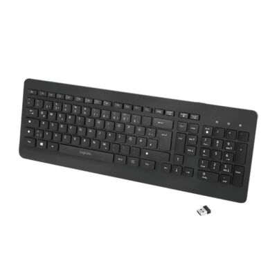 Logilink Tastatur kabellos Keyboard Funk 2,4GHz Computer Layout Deutsch schwarz