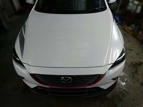 (fits mazda cx3 CX-3)full body kit painted side skirts front rear lip+spoiler - Picture 10 of 12