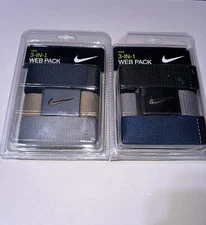 Nike DS5006 3 in 1 Men's Belt - Black/Grey/White