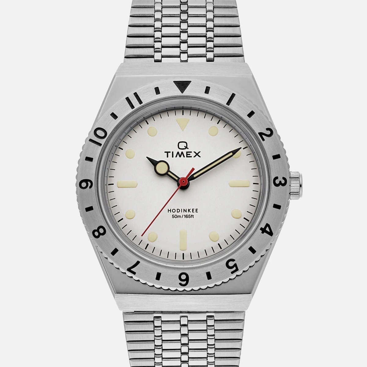 時計 TIMEX Q QUARTZ Japan LimitedEdition Timex X Hodinkee Q Limited Edition Quartz Watch White Dial