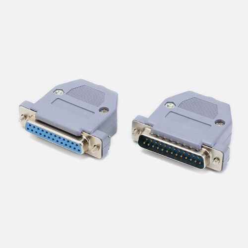 DB25 25 Pin D-Sub Plug Female / Male Cable Connector Solder Type Plastic Shell - Picture 9 of 14