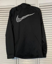 Nike Sportswear Men's Club Pullover Hoodie Sweatshirt Medium Black READ