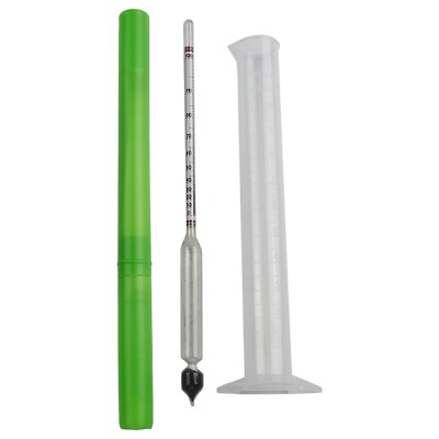 Alkoholmessger?t Destillierger?t 100ml 31*2cm Alkohol Hydrometer Destillieren