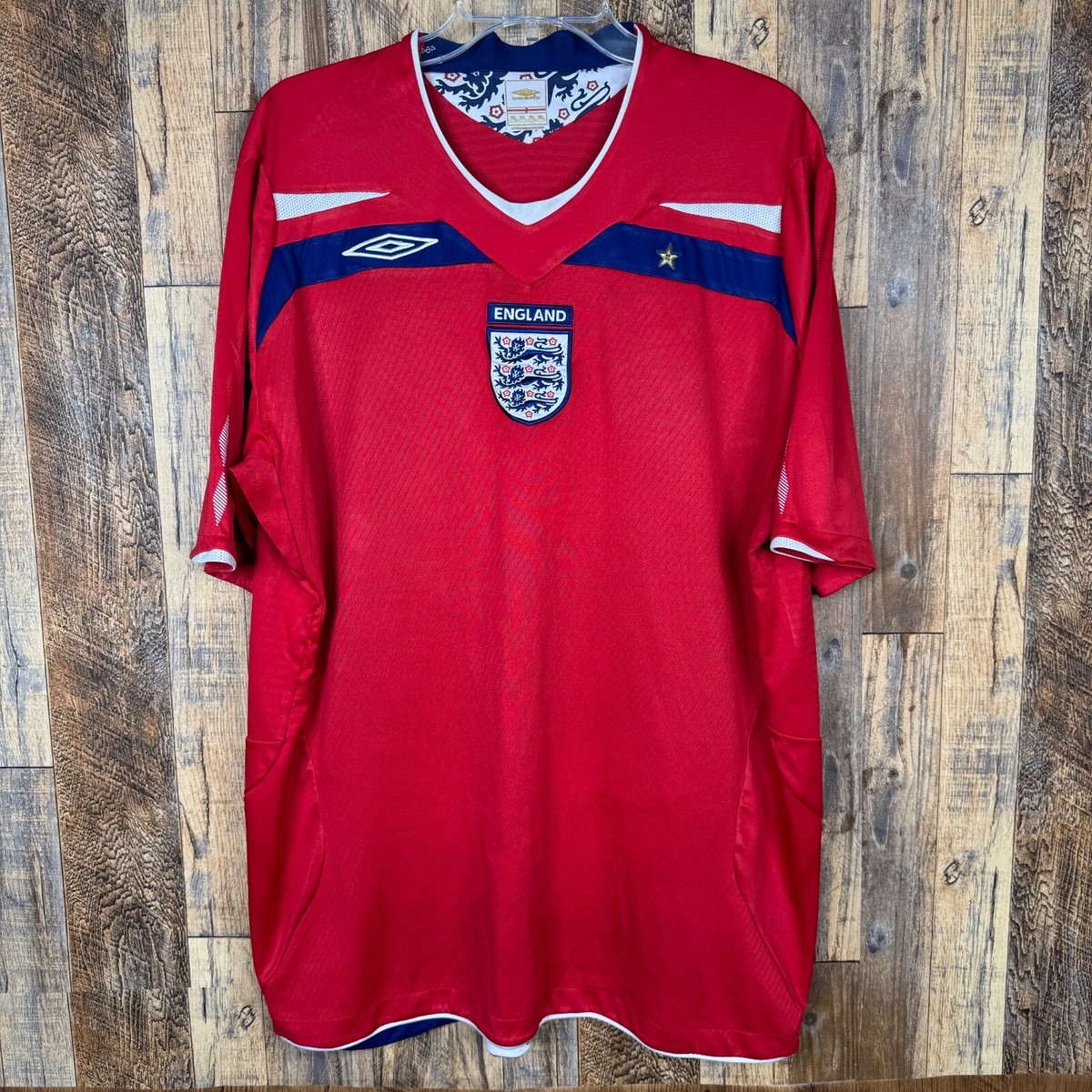 England 2008 Away Soccer Football Jersey Umbro Men's 2XL | eBay