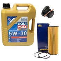 MotoröL Set 5W-30 5 Liter + ÖLfilter SH 4036 P + Schraube FüR Audi A6 Porsche VW