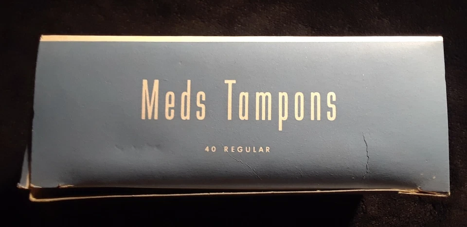 1940's Meds Regular Tampons Box Of 40  - Rare Early Vintage Feminine Hygiene! - Image 4 of 4