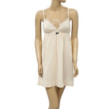 Odd Molly Anthropologie Once In A While Lace Slip Mini Dress Cotton S-1 216890