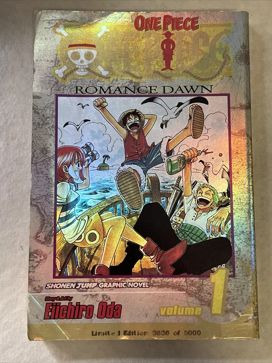 One Piece Vol 1 Romance Dawn Limited Edition Metallic Gold Manga  (RARE)3636/5000