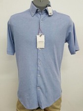 Cremieux Classics Supima Cotton Blue Heather SS Men's Shirt NWT 69.50 Choose Sz