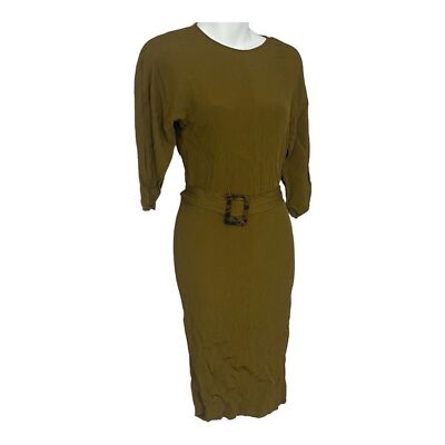 olive green bodycon midi dress Heidi Bandage Midi Dress
