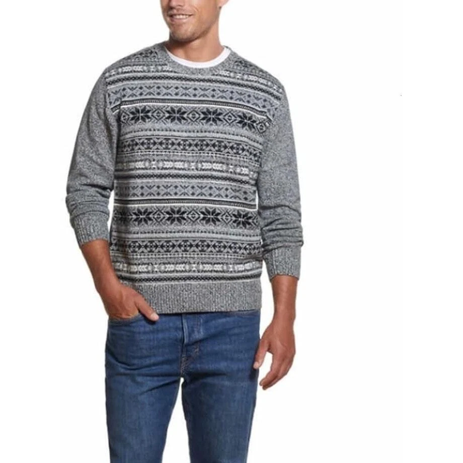 Weatherproof Crew Neck Sweater for Men Size XL 100% Cotton Winter Sweater - Image 2 of 4