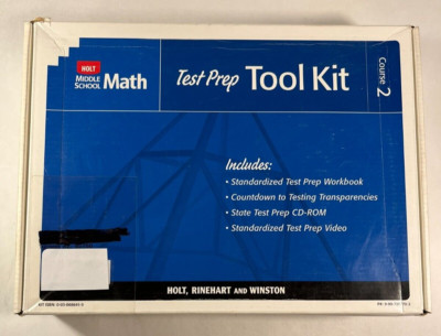 Holt Middle School Math Courses 2 Test Prep Tool Kit 2007 USED  0030686415