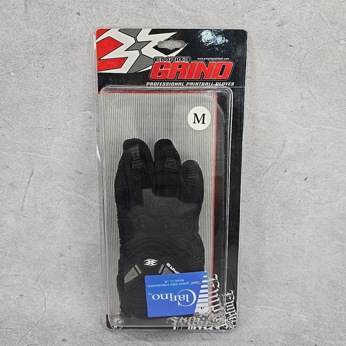 Empire Grind Professional Paintball Gloves Black Rare Kids Size Youth Medium
