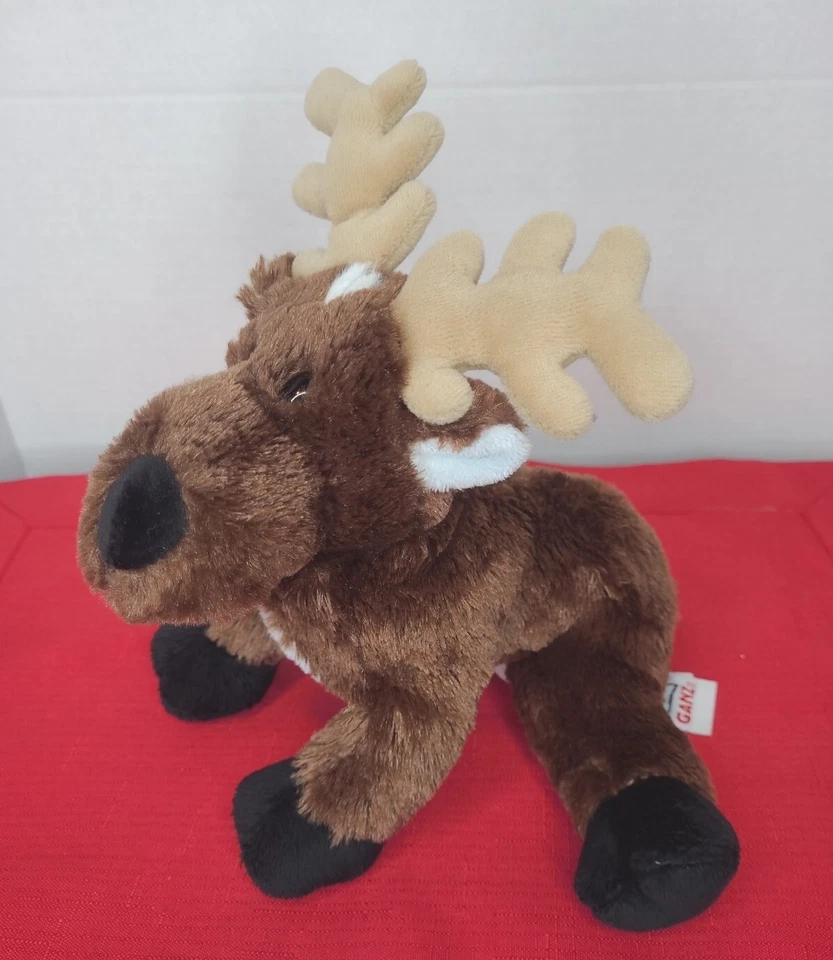Ganz Reindeer Moose Elk Stuffed Plush Animal 9" Tall Brown Webkinz No Code - Image 2 of 4