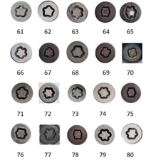 Mini Locking Wheel Nut Master Security Key Match Service