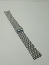 Uhrenarmband Edelstah silber-goldl 16mm