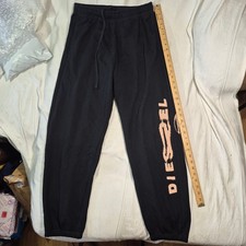 PANTALONES DE CHÁNDAL DIESEL P-MARKY G1 PARA HOMBRE NEGROS MEDIANOS CON LOGO EN LA PIERNA