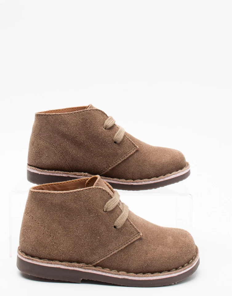 OCA-LOCA Kids Suede Leather Desert Boots US9.5 EU26 UK8.5 Logo Flat Slip On - Image 2 of 4