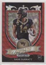 2021 Panini Prizm Draft Picks Crusade Ruby Wave Prizm Sage Surratt #177 0c2