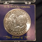 Spirit of 76 Bicentennial Medallion 1 oz Silver Richard Nixon George Washington