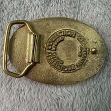 Boucle De Ceinture Vintage Nebraska – Laiton, University UNL Football, Années 80