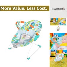Baby Bouncer Soothing Vibrations Infant Seat - Removable -Toy Bar, Nonslip Fe...