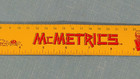 Vintage McDonalds McMetrics Metal Ruler Bright Yellow Made in USA — photo 3