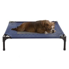Elevated Dog Bed - 30x24-Inch Portable Pet Bed with Non-Slip Feet - Indoor/Ou...