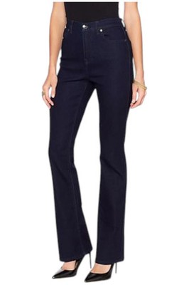 DG2 by Diane Gilman Women's Virtual Stretch Boot-Cut Jean Basic Indigo