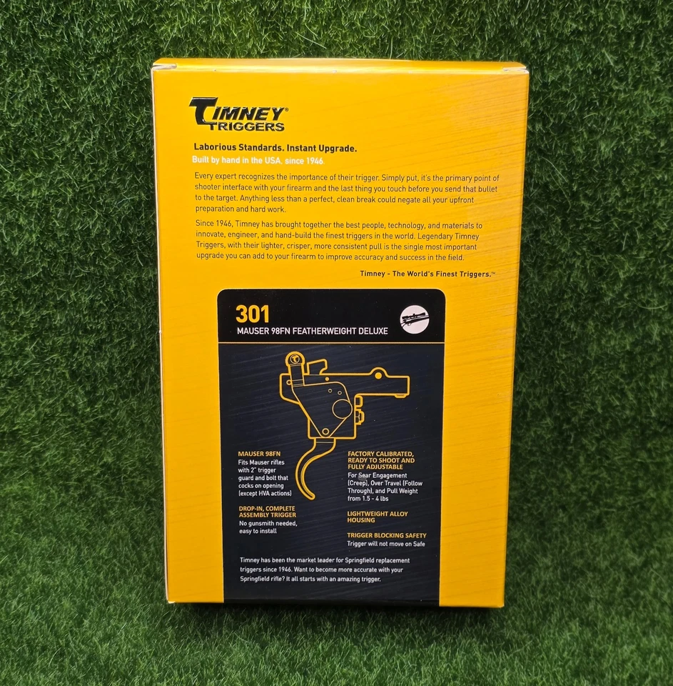 Timney Triggers Mauser Featherweight Deluxe 98FN Curved Trigger w/ Safety - 301 - Image 3 of 4