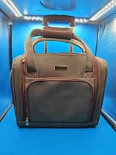 London Fog Under Seat Bag 15 Inch Sheffield 2 Wheels Carry-On Suitcase/Bag