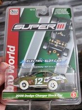 AW Auto World Slot Car Super III 2008 Dodge Charger Stock Car Chase