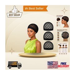 Breathable Sleeping Hair Nets - 3 Pack with High Stretch for All Hair Types